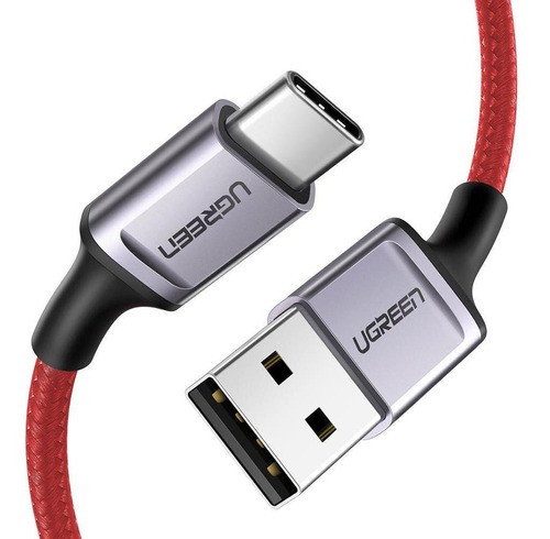 Cable Carga Rapida Usb 2.0 A Tipo-c 6a 1m Rojo Ugreen