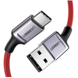 Cable Carga Rapida Usb 2.0 A Tipo-c 6a 1m Rojo Ugreen