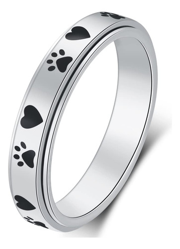 Amorartsky Anillo Giratorio Para Aliviar La Ansiedad Fidget: