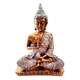 Buda Hindu Iluminado Chakras Feng Shui Decor - Silver Golden Cor Outro
