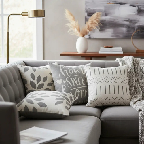 K 4 Almohadas Para Sofá, Decorativas Para Sala