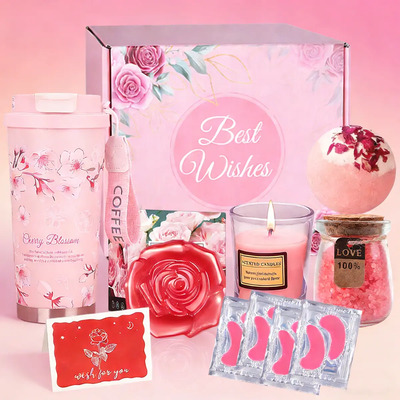 Regalos De Cumpleaños Para Mujeres de Vela Aromaticas,Cesta de Regalo Relajante de Spa,10 Kit de Rosa Caja de Paquete Para Mujeres,Regalos De Lujo Rosa para Mama, Hermanas, Novias | MercadoLibre