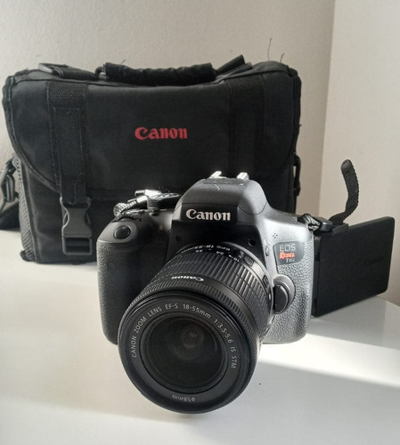 Canon Eos Rebel T6i Lente 18-55 Mm + Bolso