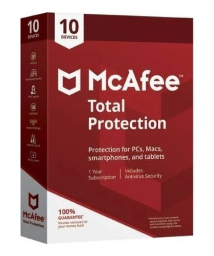 Antivirus Mcafee Total Protection 10 Dispositivos