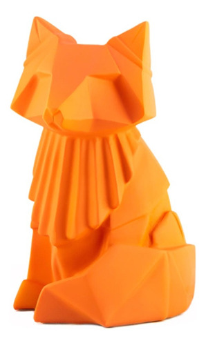 Lámpara Velador Luz De Noche Infantil Usb Origami Zorro Color De La Estructura Naranja Color De La Pantalla Naranja
