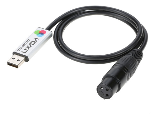 Lixada Usb A Dmx Adaptador De Interfaz Led Dmx512 Ordenador