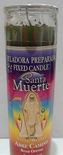 Veladora Santa Muerte Abre Camino 7-colores