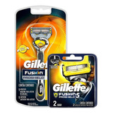 Kit Aparelho De Barbear Gillette Proshield + Carga 2 Unid