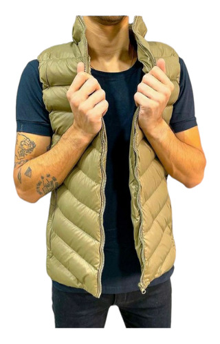 Chaleco Inflable Hombre Farenheite By Mockba Eider Beige