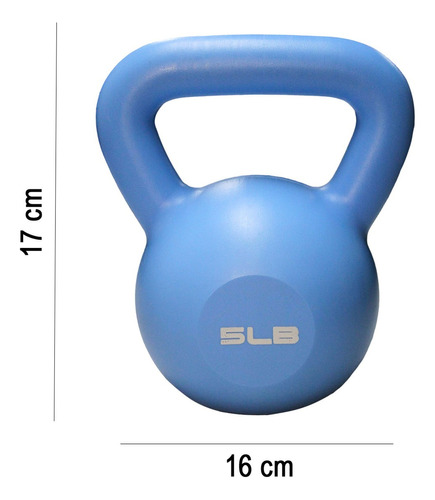 Pesa Rusa Kettlebell De 5 Lb 2.25 Kg Crossfit Gym Fitness Color Azul Claro