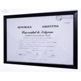 3x Marco Cuadro Diploma A4 21x30 Madera Natural Vidrio