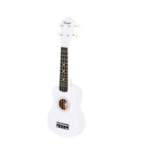 Ukelele Parquer Soprano Blanco Para Niños De Madera Con Fund