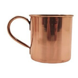 Caneca Lisa Com Borda Moscow Mule Drink Cobre E Alça 350ml