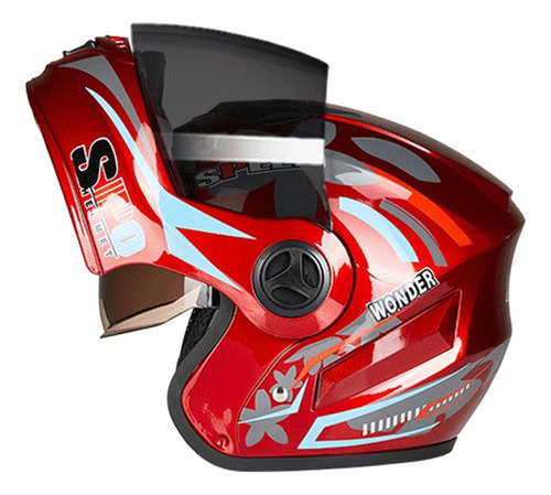 Casco Modular Abatible Para Motocicleta, Cara Completa,