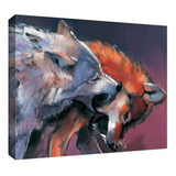 Arte Wall Mark Adlington ''dos Lobos'' Galería Envuelto Lien