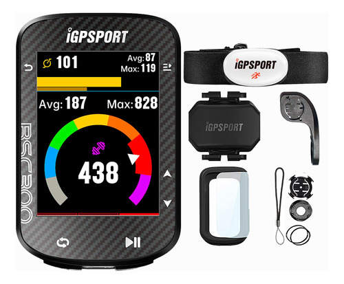 Gps Bike Igpsport Bsc300 + Cinta Cardiaca + Sensor Cadencia