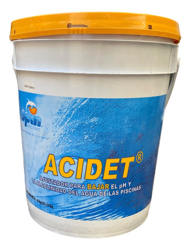Acidet 16 Kg Baja Ph Y Alcalinidad Del Agua En Albercas Spin
