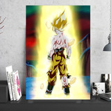 Cuadro Decorativo Dbz Goku Super Sayan Saga Freezer 30x45cm