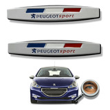 Par Insignias Compatible Peugeot  Metal Lateral Tuningchrome