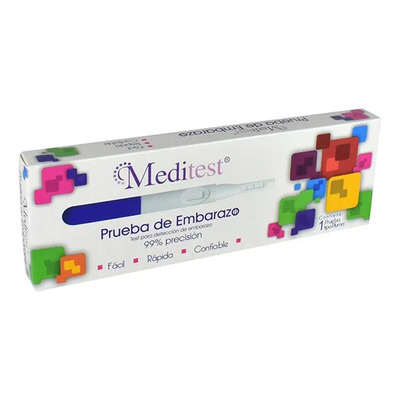 Prueba de Embarazo Meditest Tipo Pluma No Digital 1 Unidad | MercadoLibre