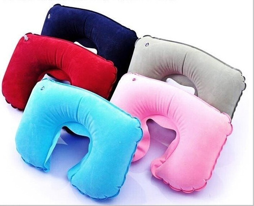 10 Almohada Inflable Cervical Cuello Afelpada Viaje Camping