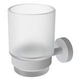 Porta Cepillo Vaso Accesorio Baño Metal Vasser Cyrano Blanco