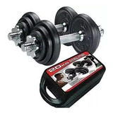 Kit Pesas Mancuernas 20 Kg 40 Lb Gimnasio Portatil + Estuche