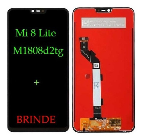 Tela Display Frontal Compatível Mi 8 Lite M1808d2tg + Brinde