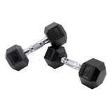 2 Mancuernas 30 Lb 13.6 Kg C/u Kit Set Pesas Hexagonales Pro