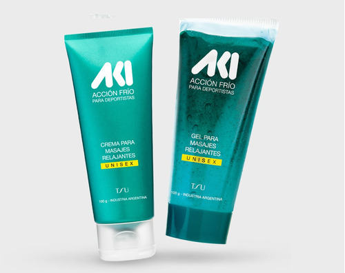 Aki. Set Crema Y Gel Para Deportistas. Tsu