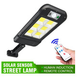 Lámpara Solar Exterior Multimodo Sensor Movimiento 120 Led +