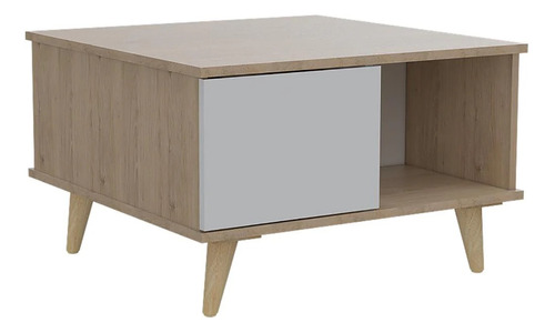 Mesa De Centro Acacia Rta Alto 40 X Ancho 63 Color Beige