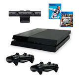 Playstation 4 Ps4 Fat 500gb + Juegos + Joystick + Camara