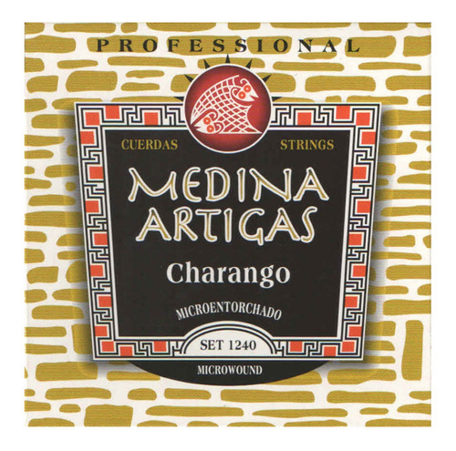 Encordado Medina Artigas Set 1240 Para Charango Color Blanco