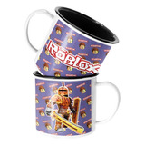 Taza Enlozada Lechera Roblox Infantil Juego Caballero