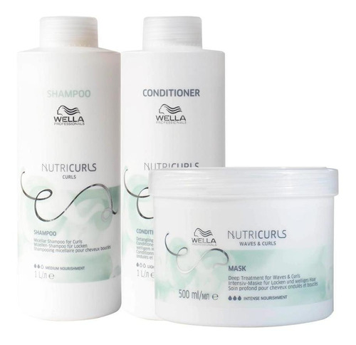 Kit Wella Professionals Nutricurls - Sh + Cond + Másc