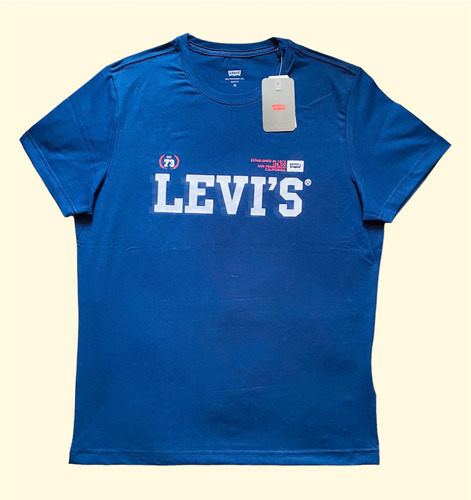 Playera Levi´s Manga Corta Azul Marino Wonder Slim Fit Man