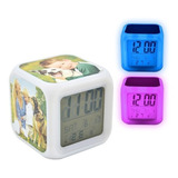 Reloj Despertador Led Cubo Para Personalizar Sublimación