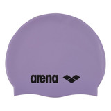 Gorra De Entrenamiento Arena Classic Silicone Color Lila Diseño De La Tela Liso Talla Uni