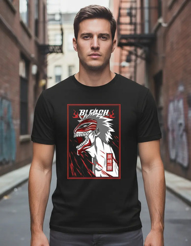 Playera Anime Bleach Ichigo Kurosaki N01 A2