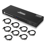 Conmutador Tesmart 16x1 Hdmi Kvm Soporte De Grado Empresaria