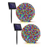 Guirnalda Solar Navideña 10m 100 Led - Pack X2 - Oferta