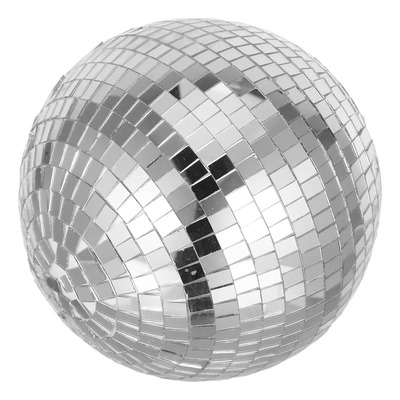 20cm Disco Bola Luz Esfera De Espejos Cristal Diseño Color Plateado | Meses sin interés