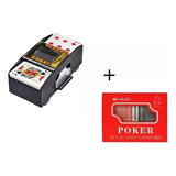 Barajador Mezclador Automático Cartas Poker + Caja Naipes