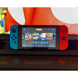 Nintendo Switch Neon + 8 Juegos + 3 Controles + Estuche 