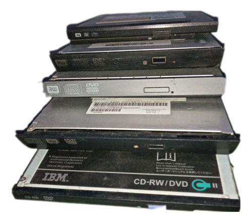 Lote 5 Lectograbadoras Cd/dvd Notebook Ide