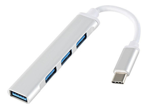 Hub Usb Tipo C 4 Puertos Adaptador Convertidor Otg Usb 3.0