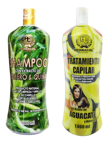 Shampoo Romero Y Quina Y Tratamiento Hid - mL a $30