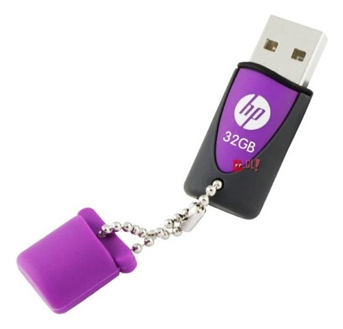 Pendrive Hp 32gb Diseño Lila Llavero - Ps