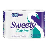 Rollo Cocina Sweety 180 Paños Doble Hoja Papel Tissue